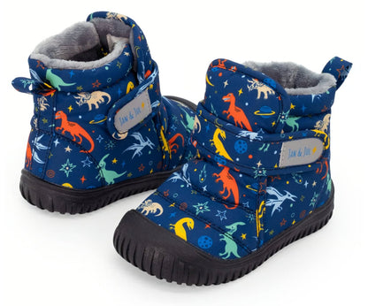 Kids Insulated Ankle Boots | Space Dinos Jan & Jul - enjoykidsus