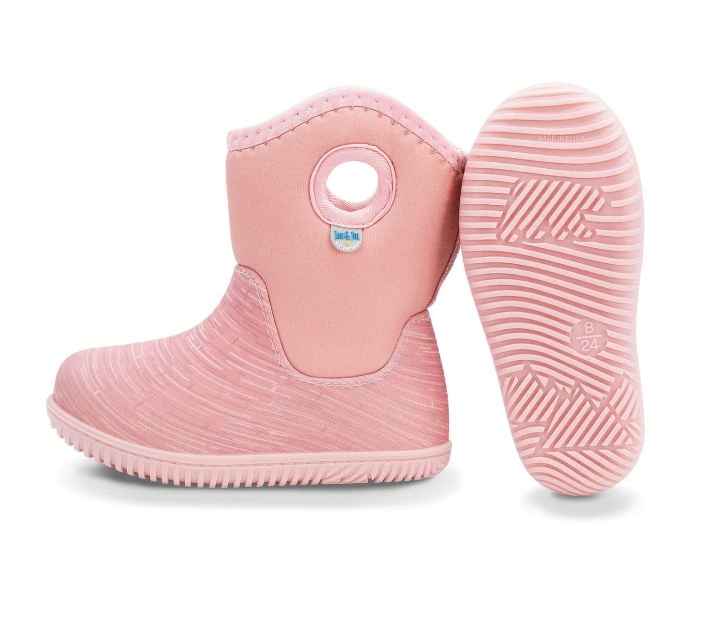 Kids Lite Waterproof Boots | Dusty Pink Birch Jan & Jul - enjoykidsus