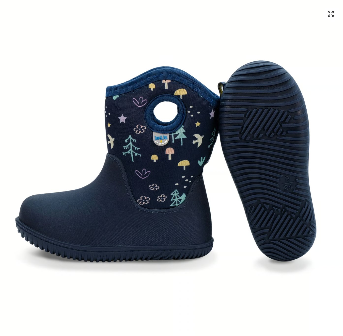 Kids Lite Waterproof Boots | Navy Forest Jan & Jul - enjoykidsus