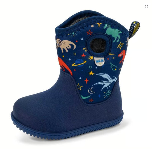 Kids Lite Waterproof Boots | Space Dinos Jan & Jul - enjoykidsus