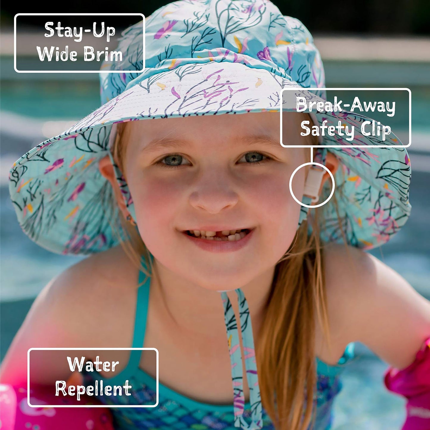 Kids Water Repellent Bucket Hats | Watermelon Jan n Jul - enjoykidsus