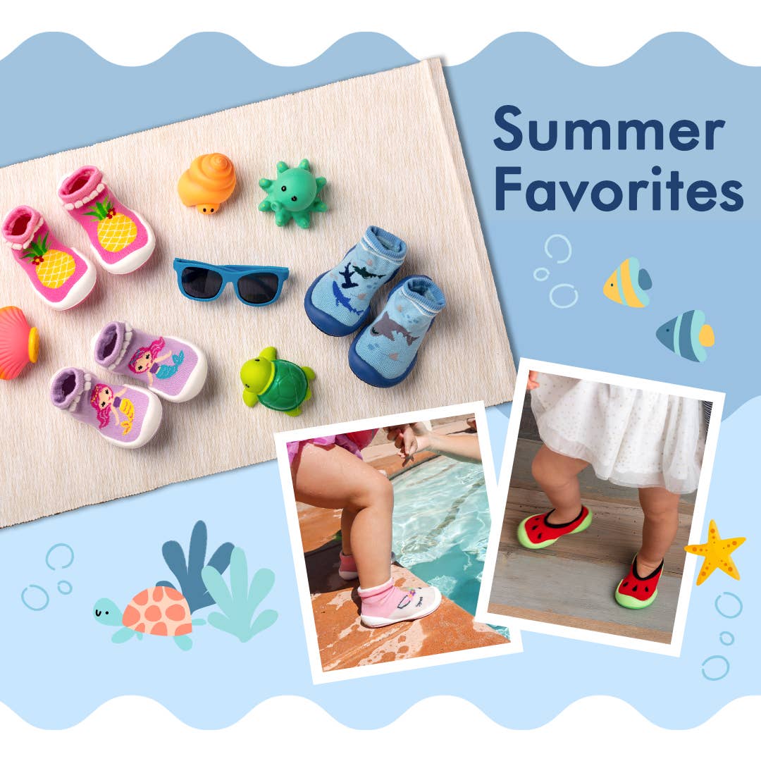 Komuello first walker baby sock shoes - Mermaid Sisters Komuello