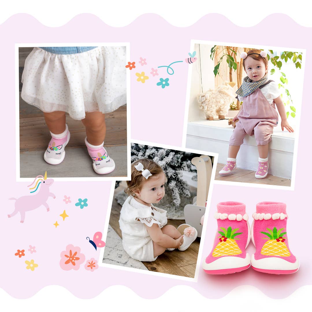 Komuello first walker baby sock shoes - Mermaid Sisters Komuello