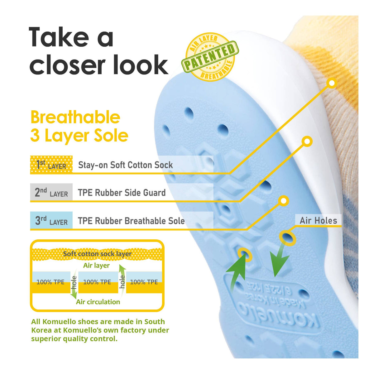 Komuello - Komuello first walker baby sock shoes - Aeroplanes Komuello