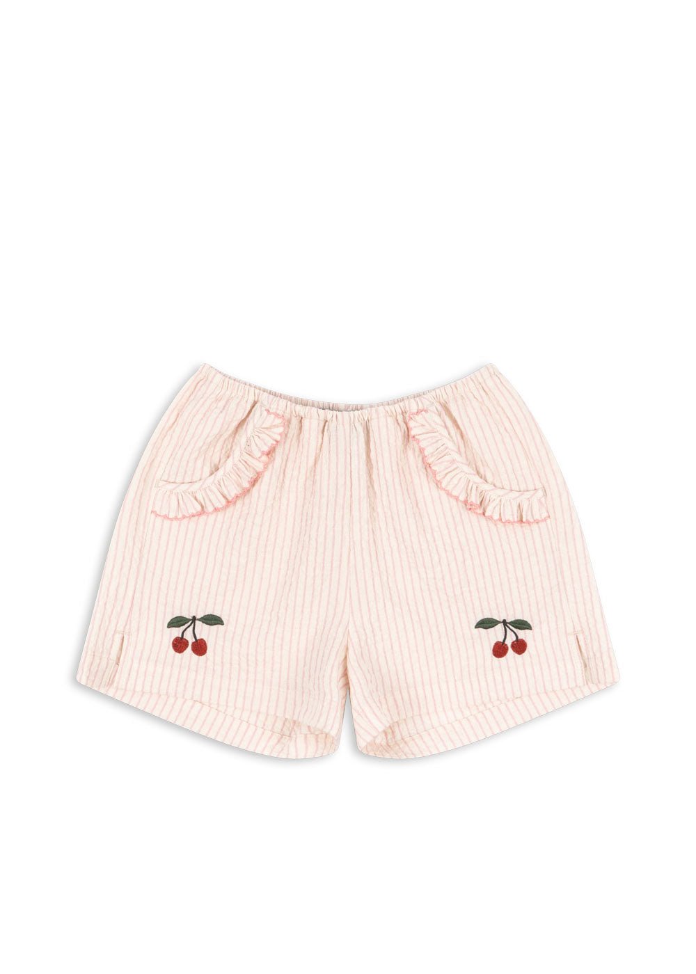 Konges Ellie Frill Shorts GOTS - Peony Stripe Konges Sløjd