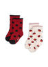 Konges Sløjd 2 Pack Jacquard Socks - Ladybug Konges Sløjd