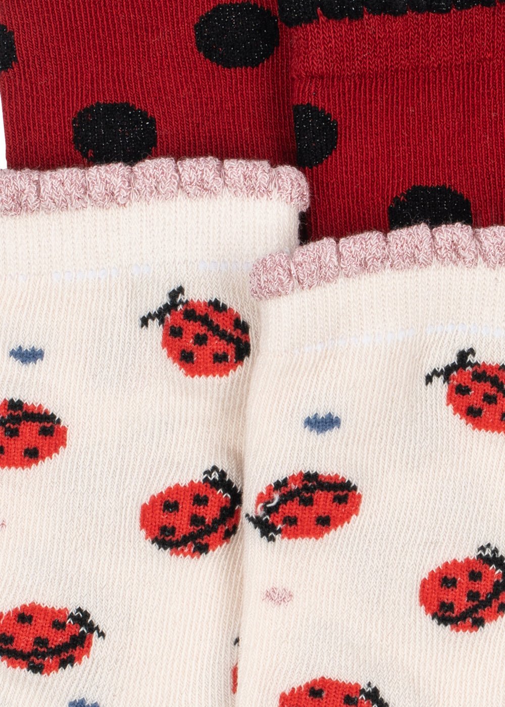 Konges Sløjd 2 Pack Jacquard Socks - Ladybug Konges Sløjd