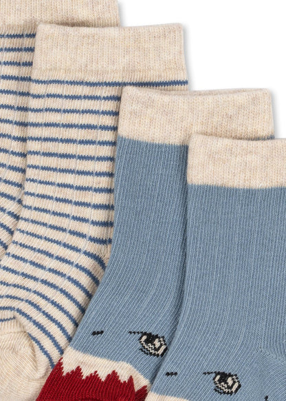 Konges Sløjd 2 Pack Kids Socks - Shark Konges Sløjd