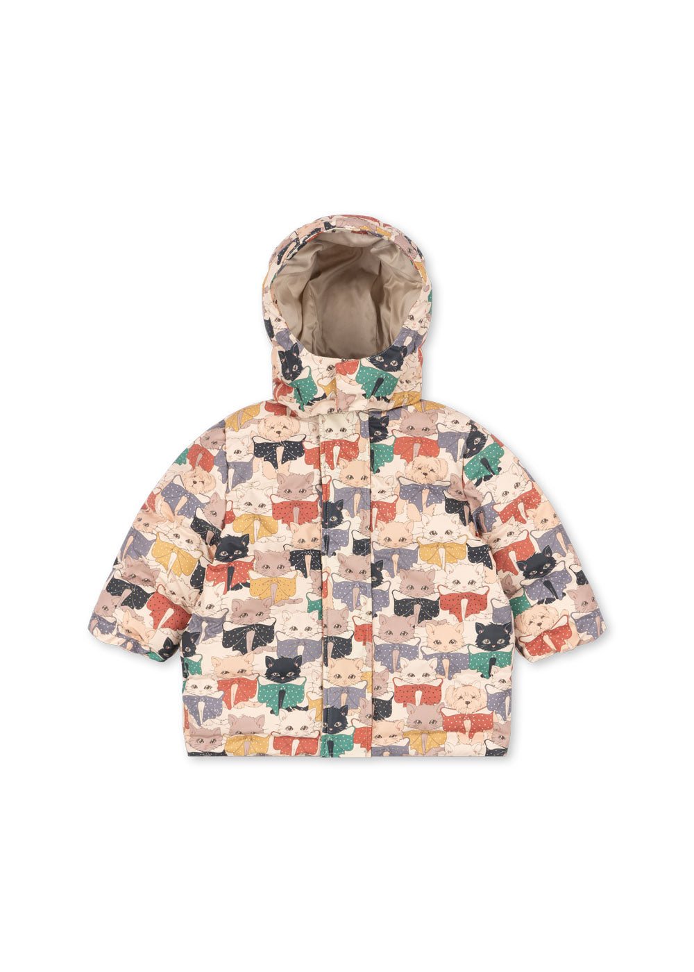 Konges Sløjd Ace Waterproof Puffer Jacket in Like Cats and Dogs
