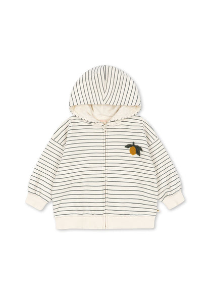 Konges Sløjd Amio Zip Hoodie – Cilantro Stripe Konges Sløjd