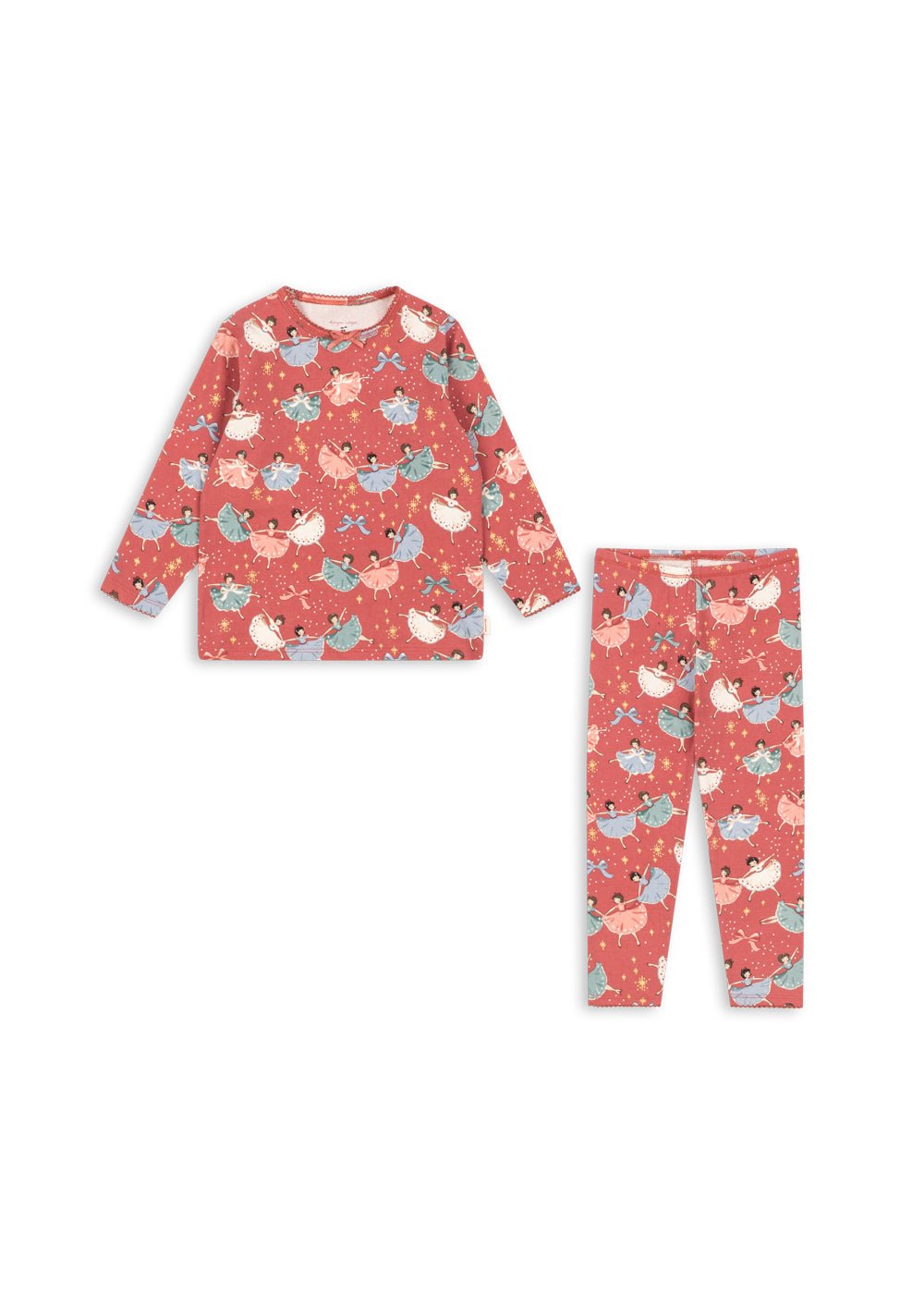 Konges Sløjd Basic Blouse/Pants Set - Bow Ballerina Blush - product view 1