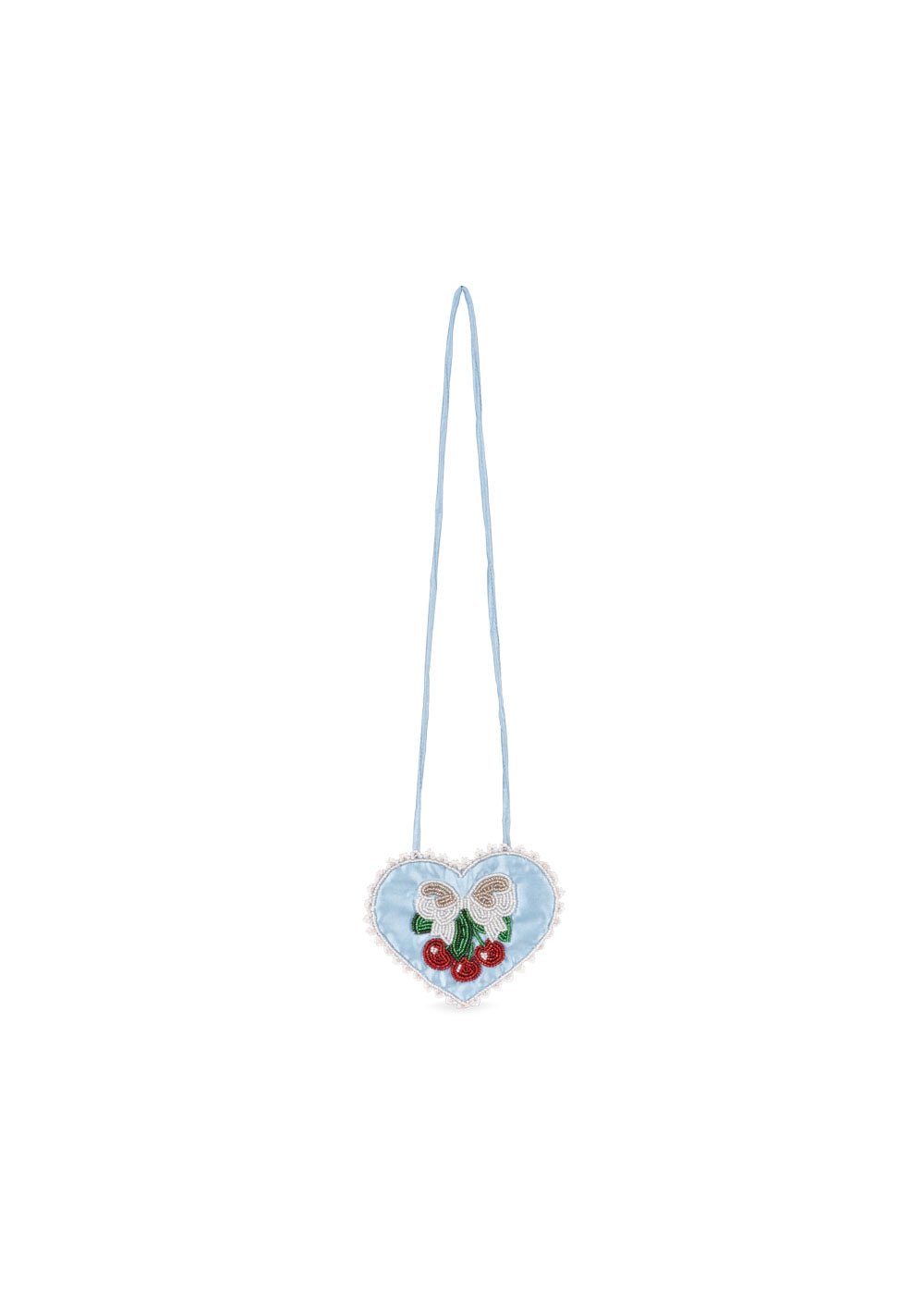 Konges Sløjd Beaded Heart Mini Purse - Ashley Blue Konges Sløjd