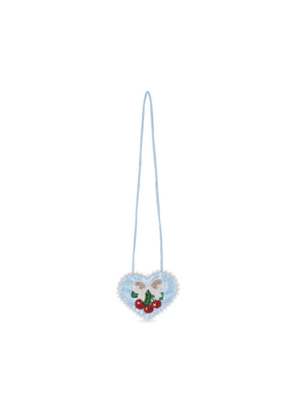 Konges Sløjd Beaded Heart Mini Purse - Ashley Blue Konges Sløjd