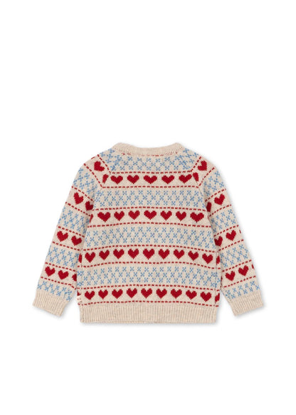 Konges Sløjd Belou Cardigan - Heart lifestyle view