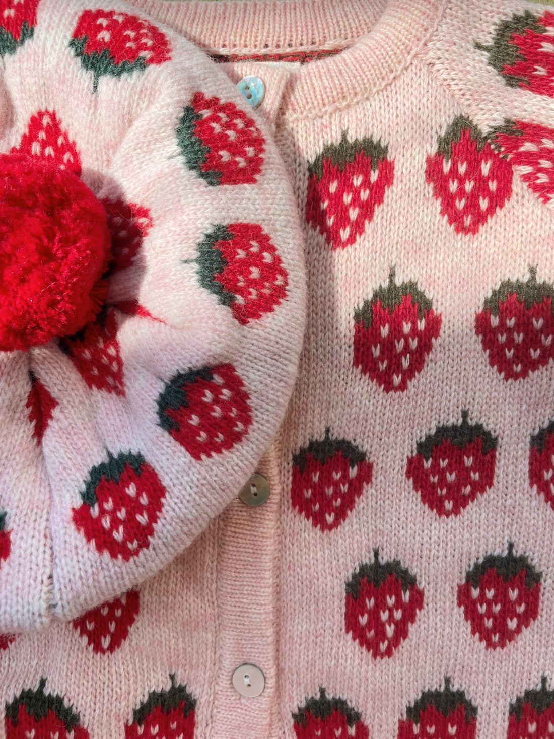 Konges Sløjd Belou Knit Beret - Strawberry Konges Sløjd