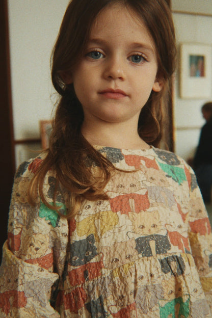 Konges Sløjd Elin Long Sleeve Bow Dress - Like Cats and Dogs - image 4
