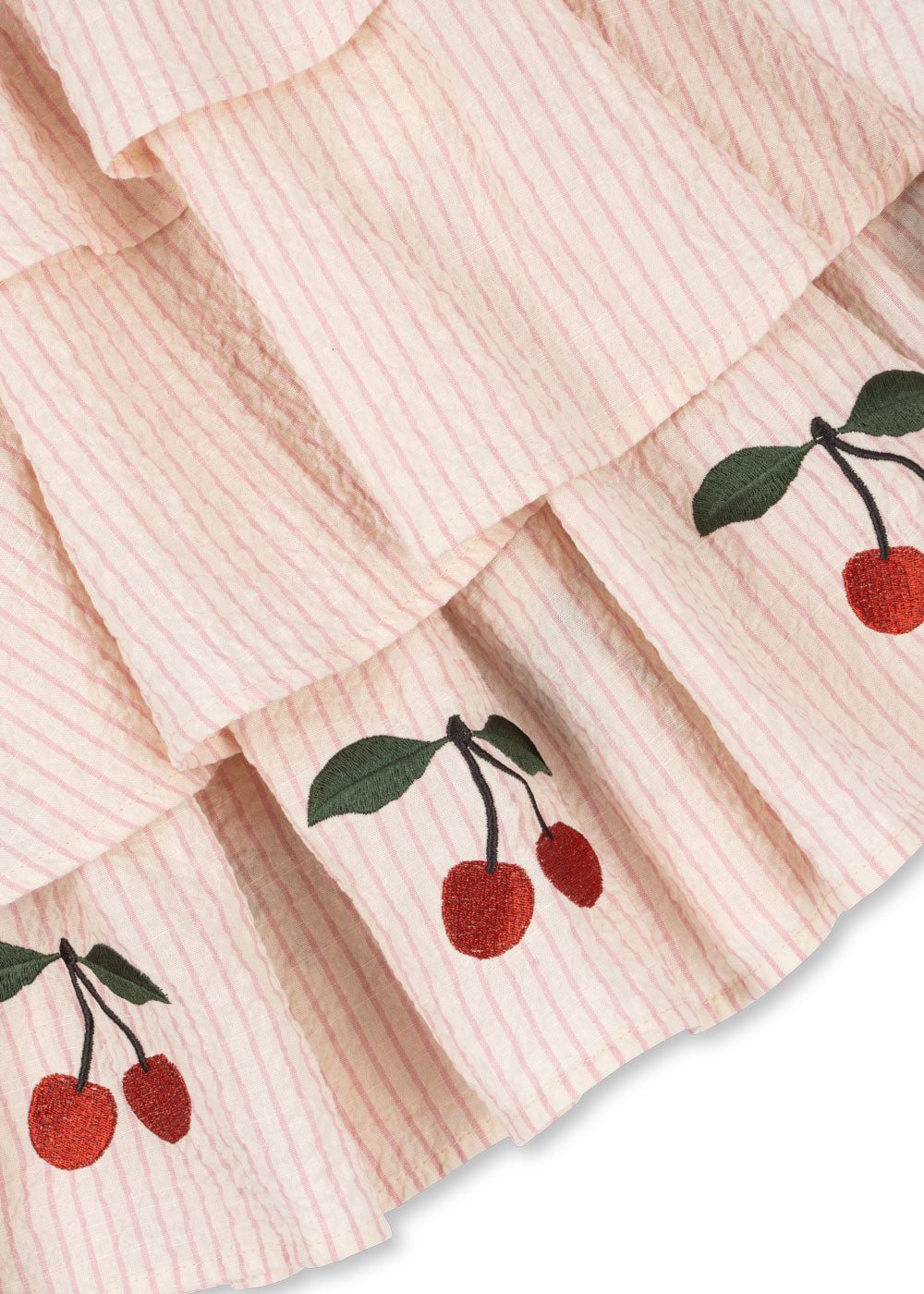 Konges Sloejd Ellie Dress in Cherry Seersucker Konges Sløjd