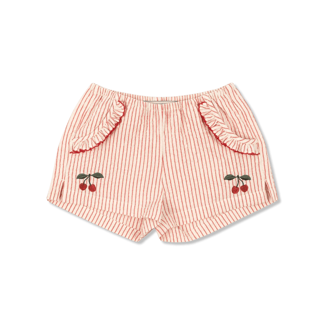 Konges Sløjd Ellie Frill Shorts GOTS - Amour Stripe Konges sløjd