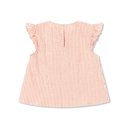 Konges Sløjd Ellie Frill Top GOTS - Amour Stripe Konges sløjd