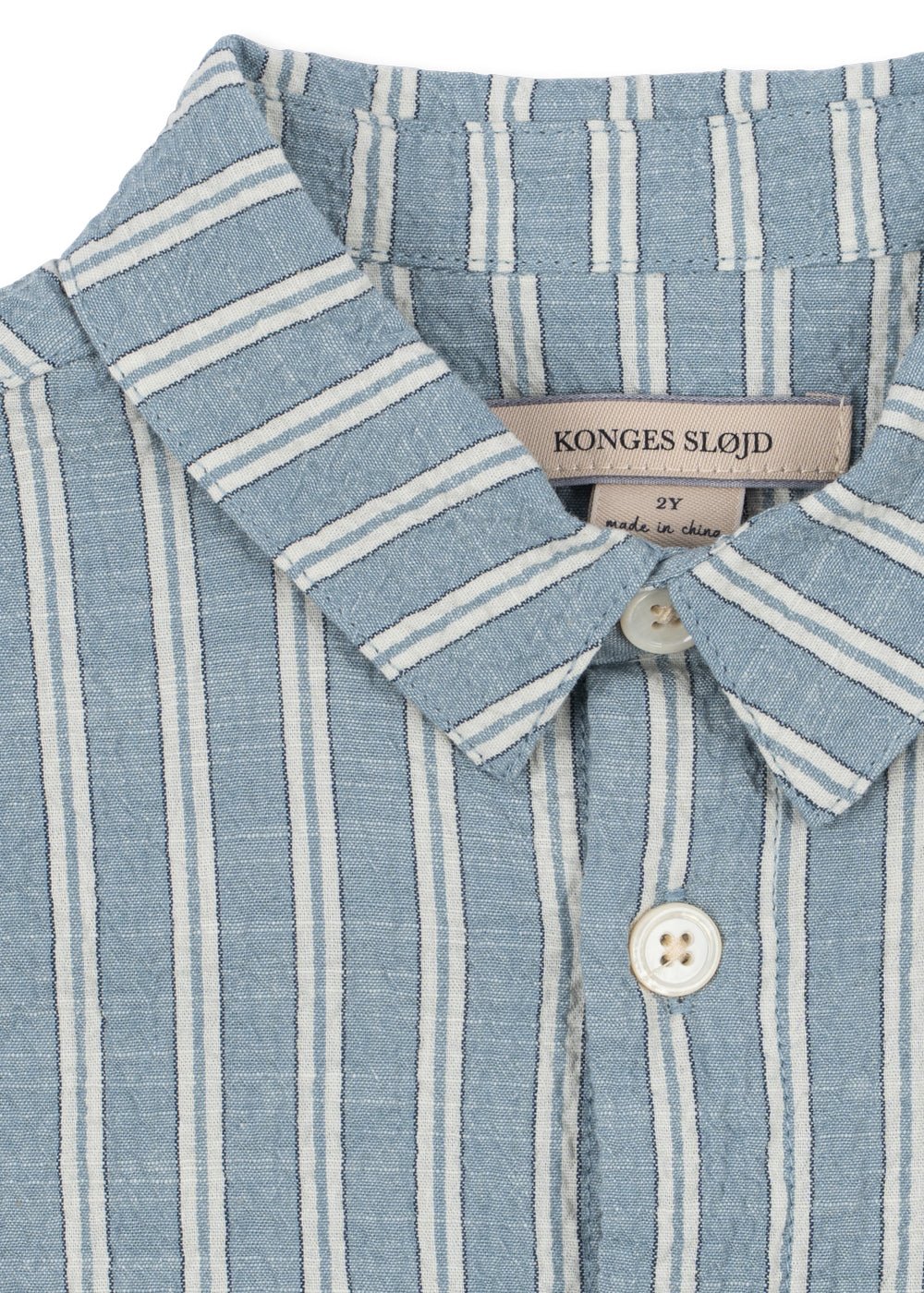 Konges Sløjd Elliot Short Sleeve Shirt - Trio Bleu Stripe Konges Sløjd