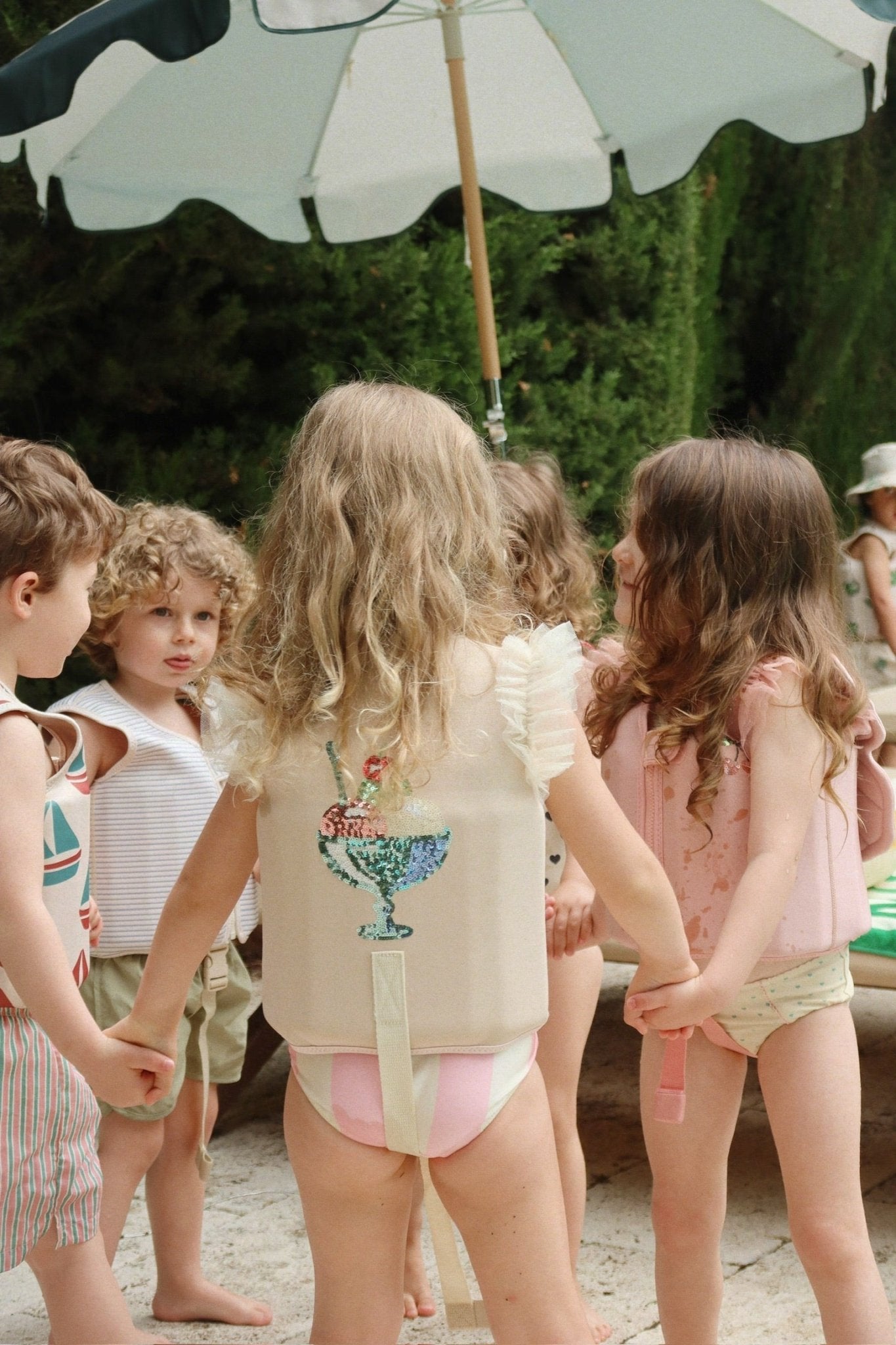 Konges Sløjd ELLIS SWIM VEST - stripe bluie Konges Sløjd
