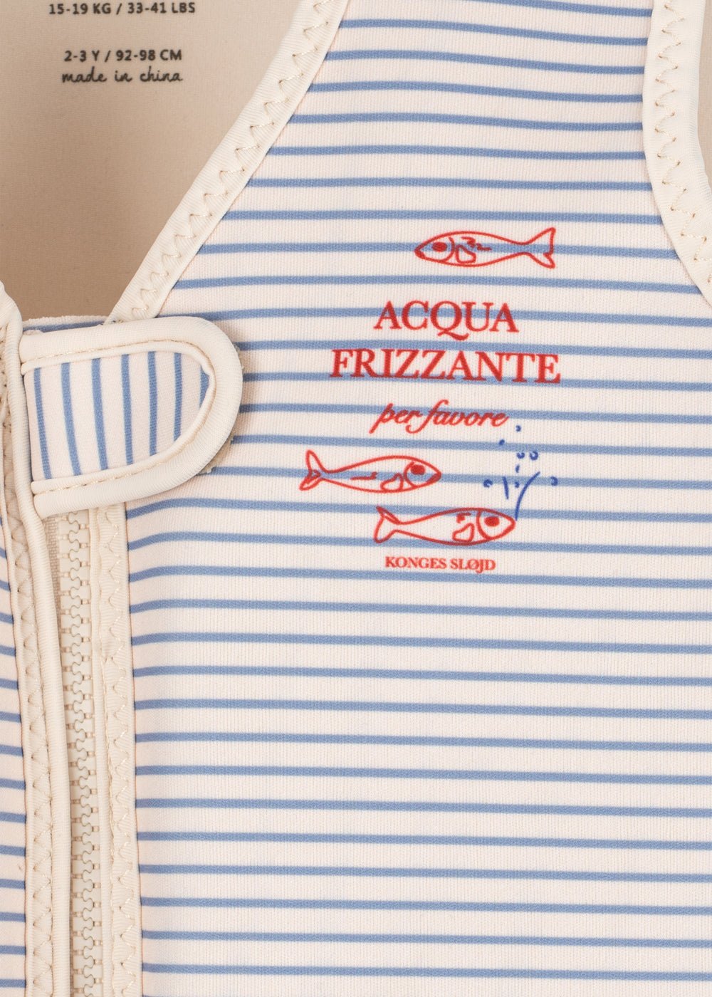 Konges Sløjd ELLIS SWIM VEST - stripe bluie Konges Sløjd