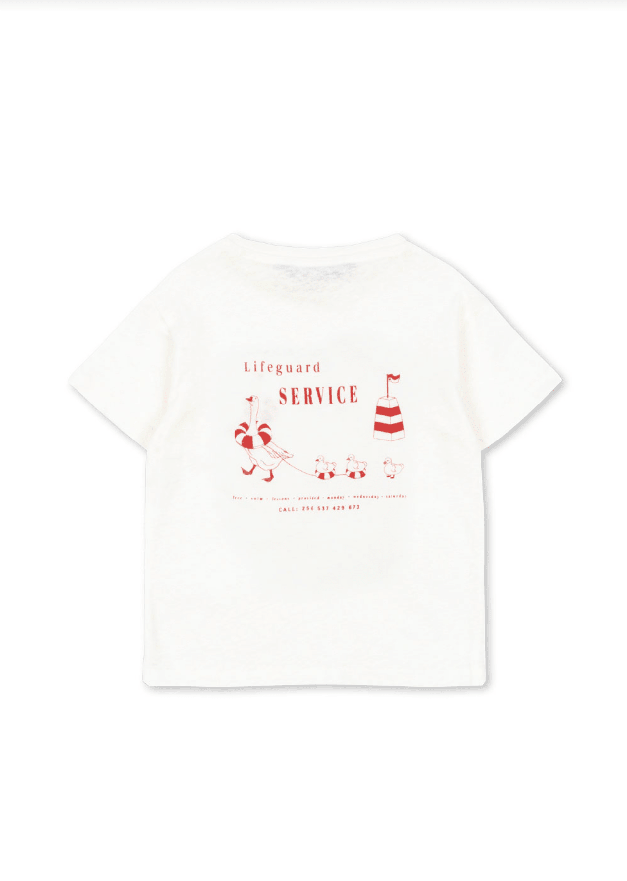 Konges Sløjd Era Mommy Tee OCS - Off White Lifeguard Service