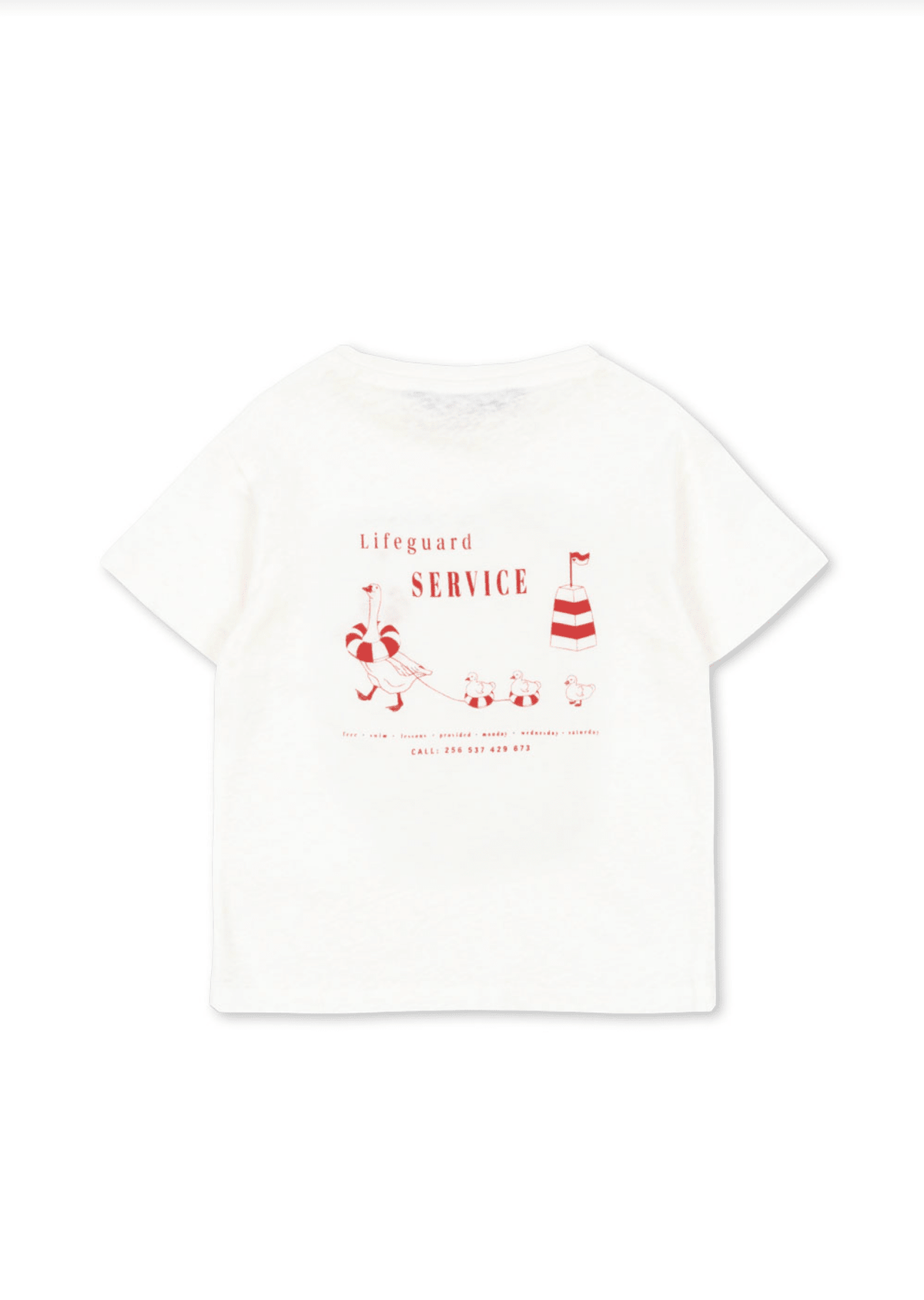 Konges Sløjd Era Mommy Tee OCS - Off White Lifeguard Service