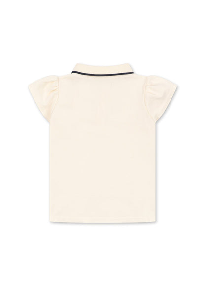 Konges Sløjd FLORITA POLO SHIRT - antique white Konges Sløjd