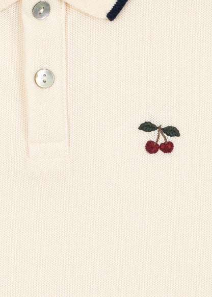 Konges Sløjd FLORITA POLO SHIRT - antique white Konges Sløjd