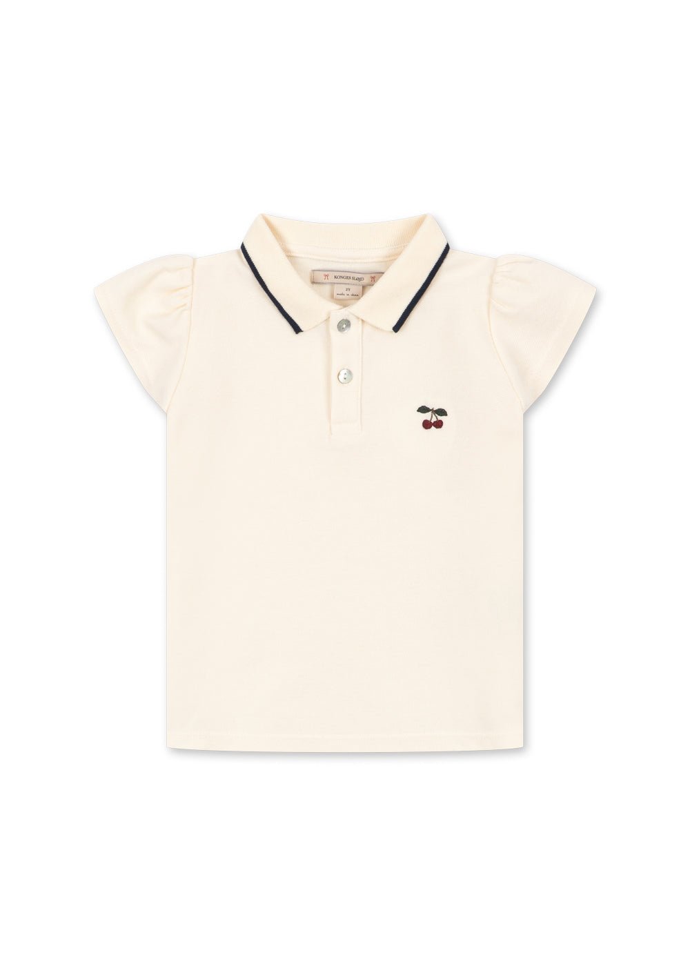 Konges Sløjd FLORITA POLO SHIRT - antique white Konges Sløjd