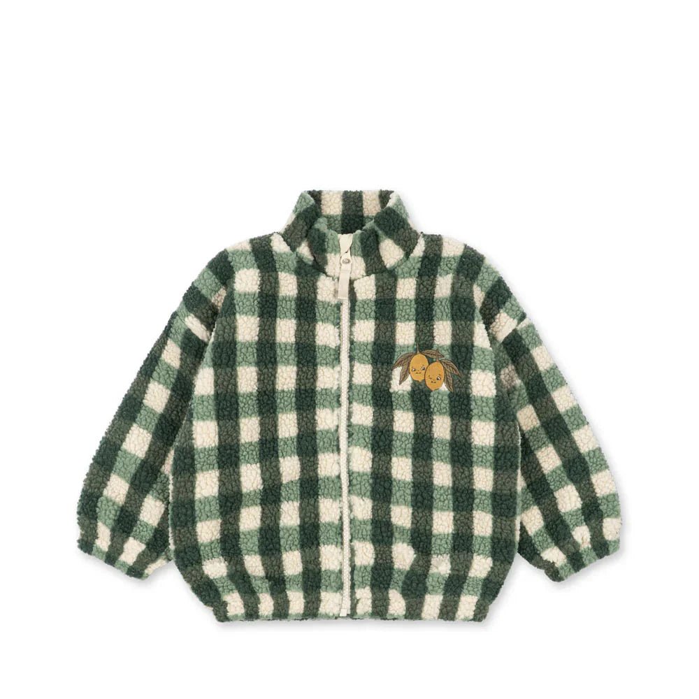 Konges Sløjd Jody Teddy Jacket - Green Check Konges Sløjd