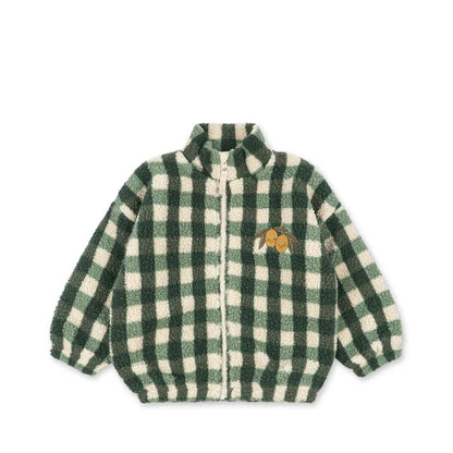 Konges Sløjd Jody Teddy Jacket - Green Check Konges Sløjd