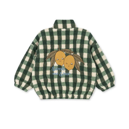 Konges Sløjd Jody Teddy Jacket - Green Check Konges Sløjd