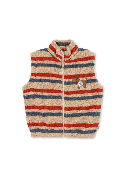 Konges Sløjd Jody Teddy Vest - Tangerine Stripe Konges Sløjd