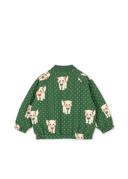 Konges Sløjd Juno Printed Bomber Jacket – Dot Miao Verde Konges Sløjd