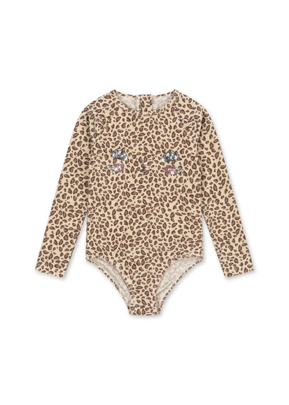 Konges Sløjd KITTY LONG SLEEVE SWIMSUIT - leo Konges Sløjd