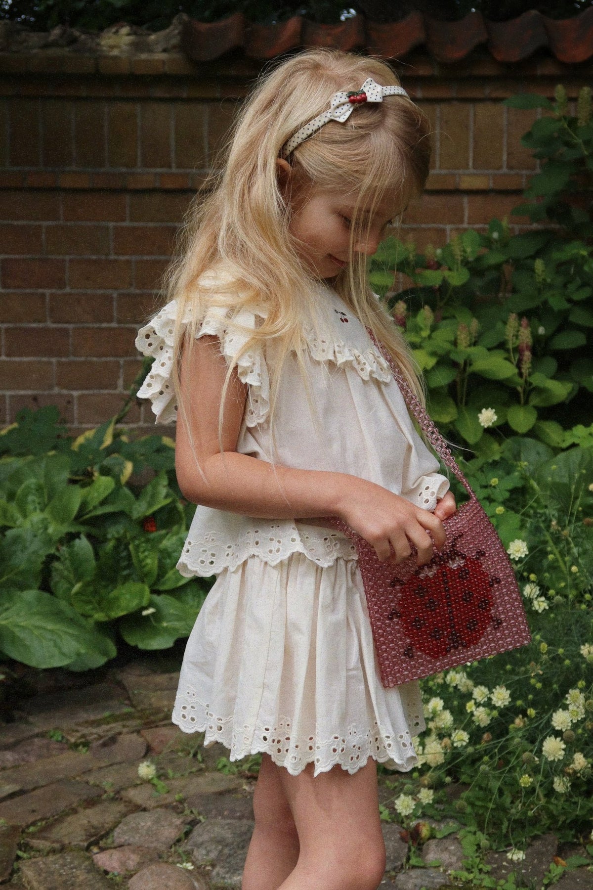 Konges Sløjd Ladybug Perla Beaded Shoulder Bag Konges Sløjd