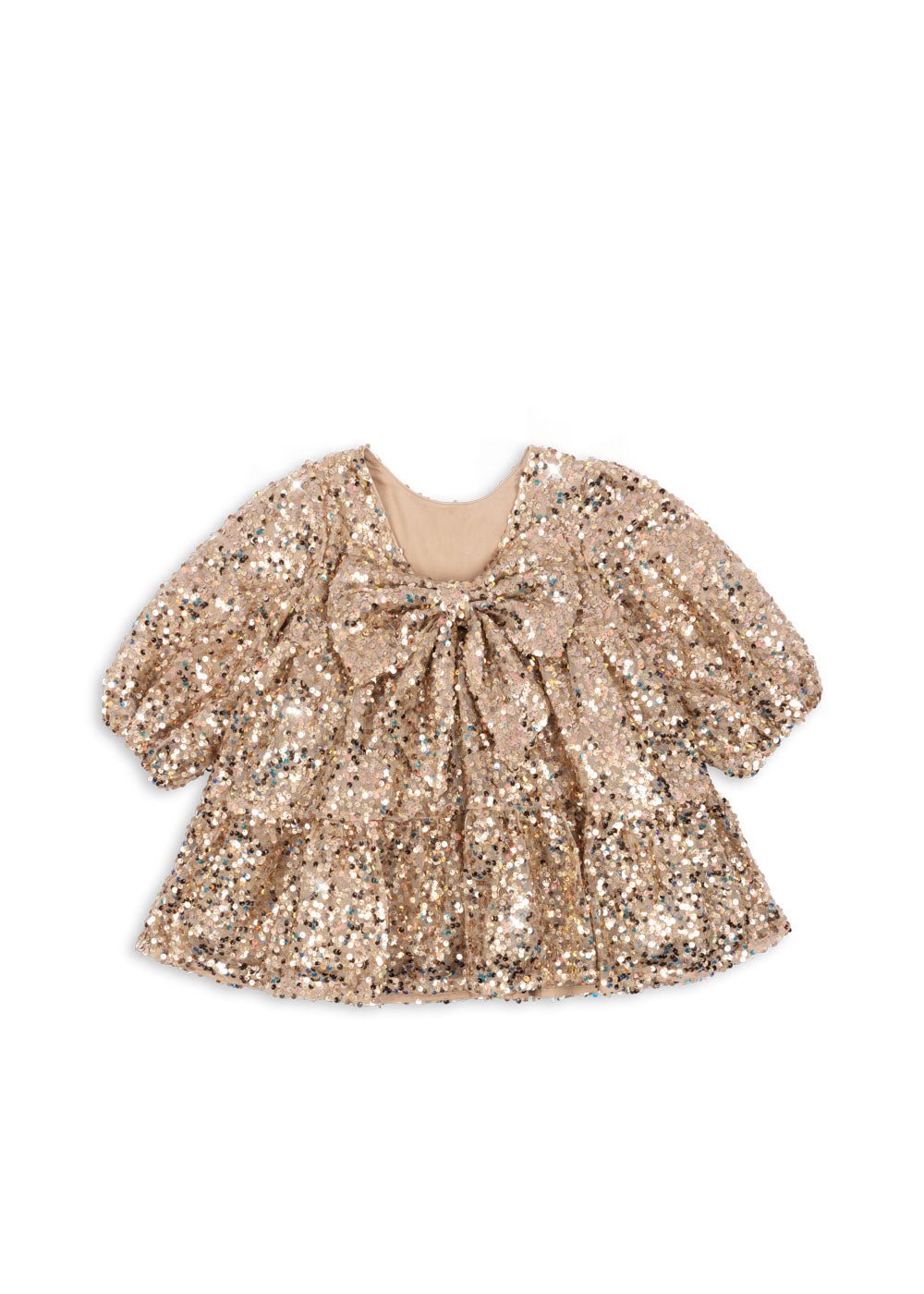 Konges Sloejd LILA BOW DRESS - gold glitter Konges Sløjd New Collection