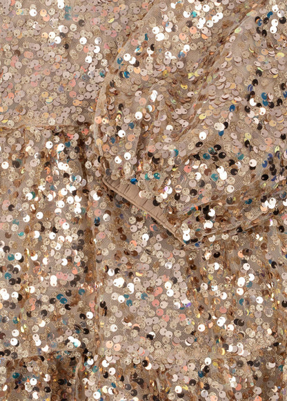 Konges Sloejd LILA BOW DRESS - gold glitter Konges Sløjd New Collection