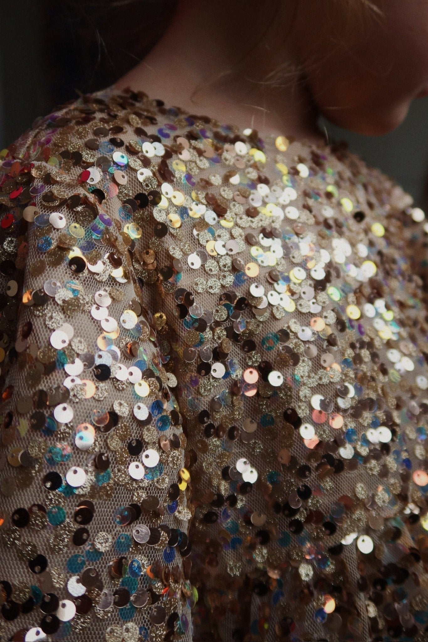 Konges Sloejd LILA BOW DRESS - gold glitter Konges Sløjd New Collection