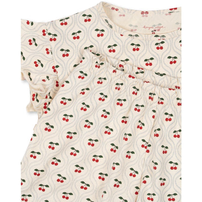 Konges Sløjd LIN FRILL SET GOTS - cherry motif