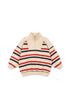 Konges Sløjd Lou Half Zip Sweat - Tangerine Stripe Konges Sløjd