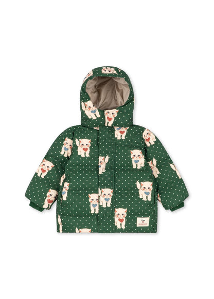 Konges Sløjd Magnum Down Jacket in Dot Miao Verde