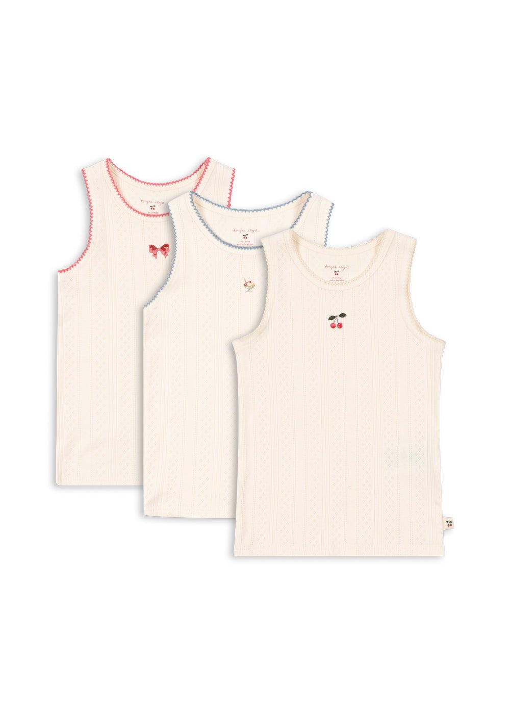 Konges Sløjd Minna 3 Pack Tank Tops - Antique White Konges Sløjd