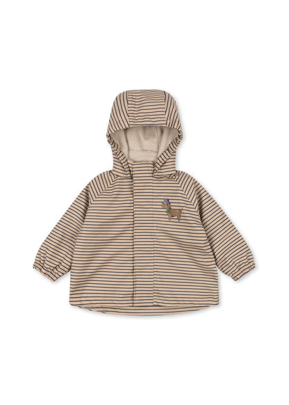 Konges Sløjd Rainy Palme Dog Rain Jacket - Stripe La Mer - image 1