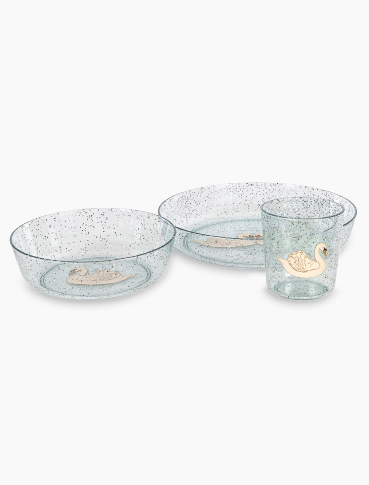 Konges Sløjd Sparkly Dinner Set - Swan Blue Konges Sløjd