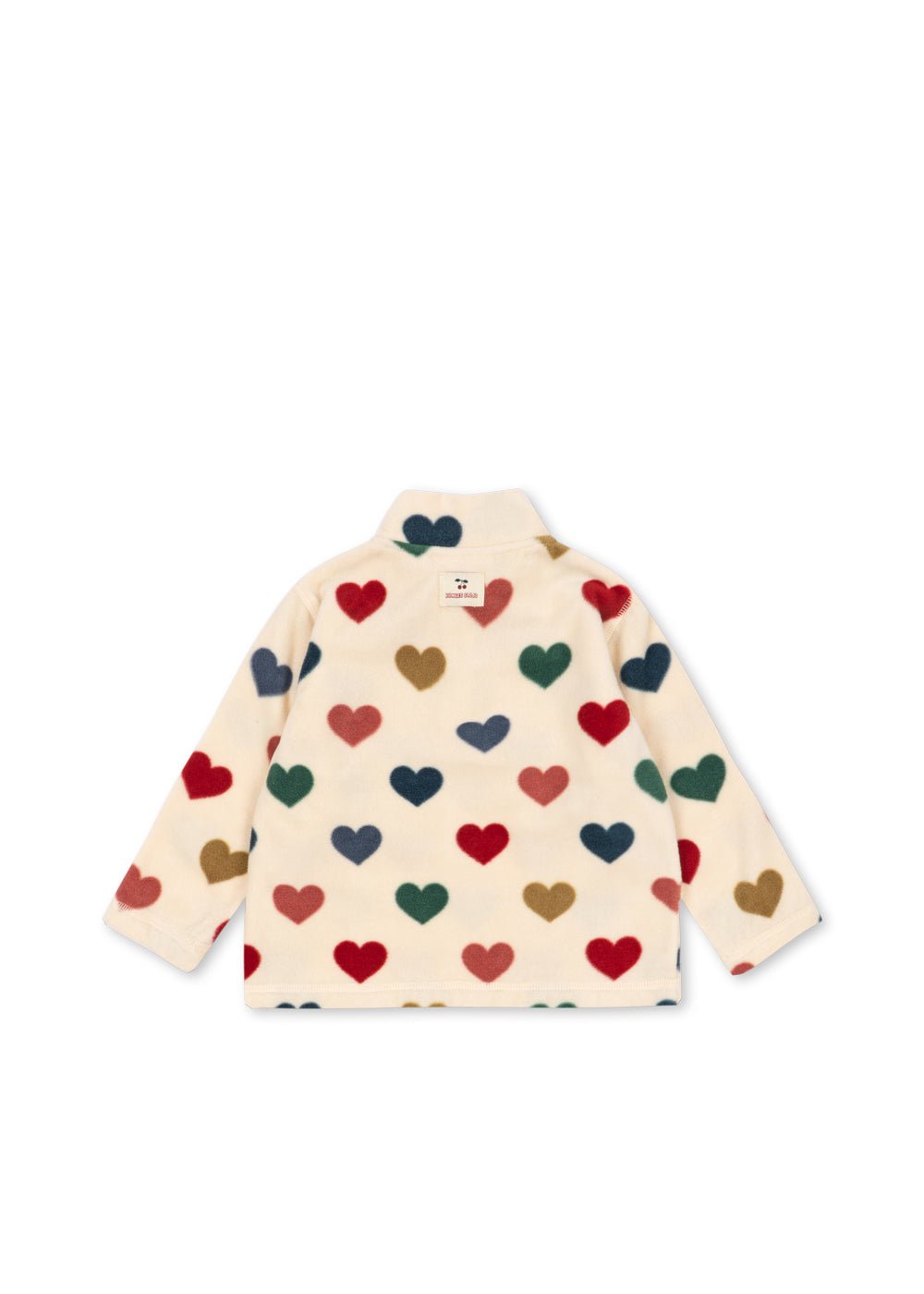 Konges Sløjd Tavi Fleece Sweatshirt in Bon Coeur Coloré - detail view