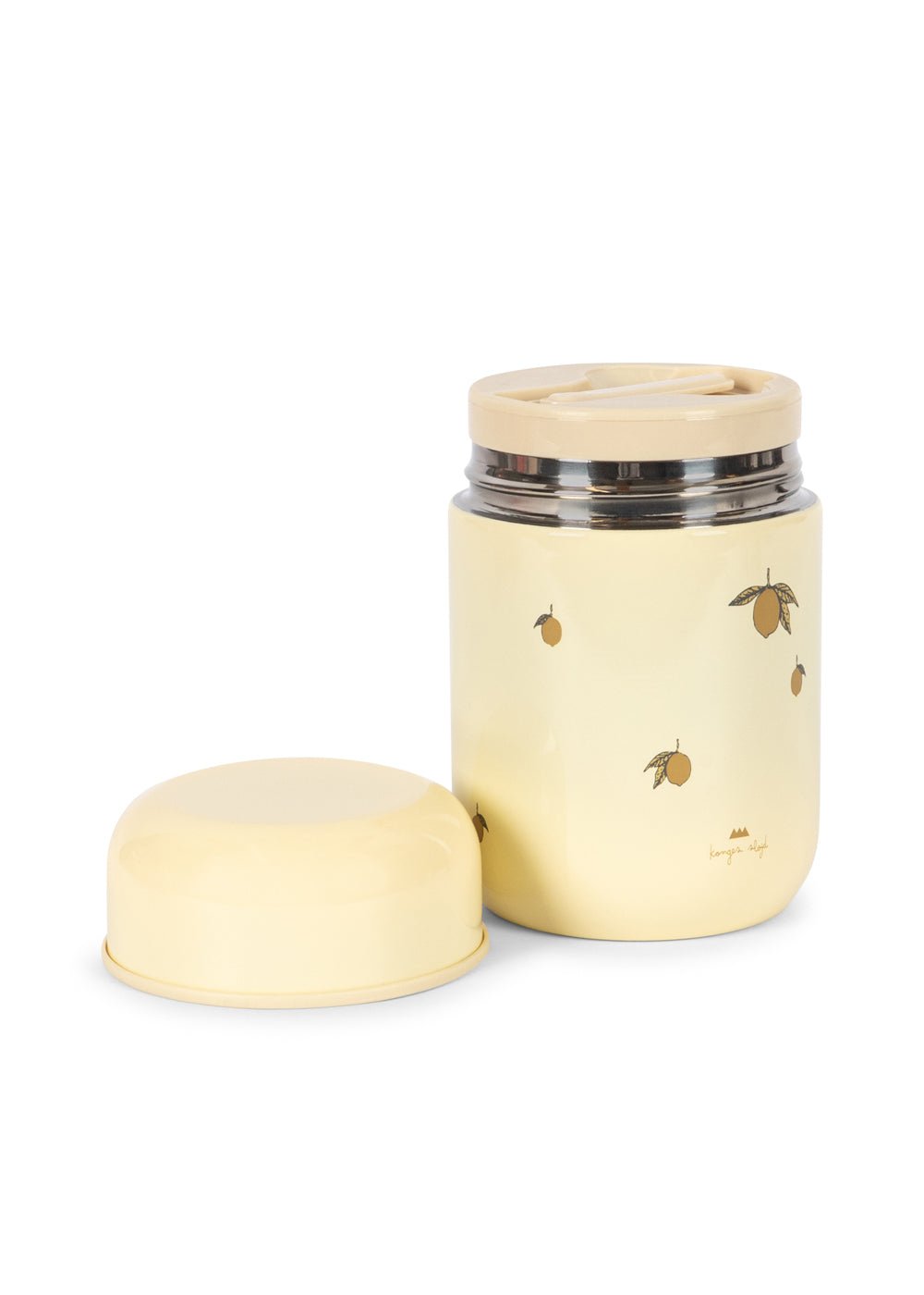 Konges Sløjd Thermo Food Jar - Lemon | Stainless Steel Kids Food Container Konges Sløjd