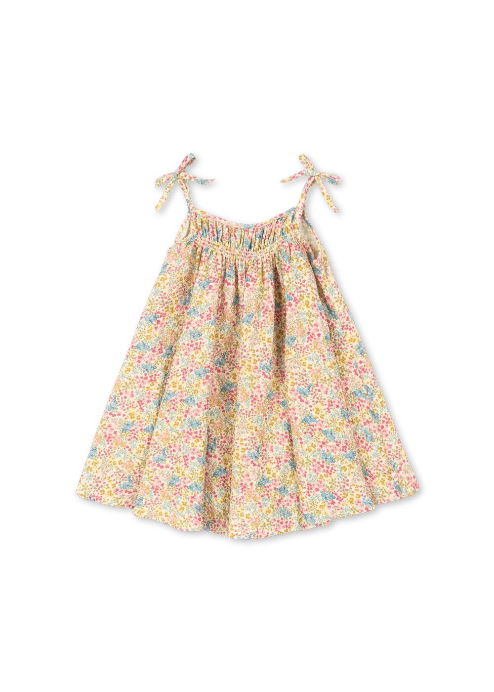 Konges Sløjd Vivian girls seersucker strap dress in Fio Cala